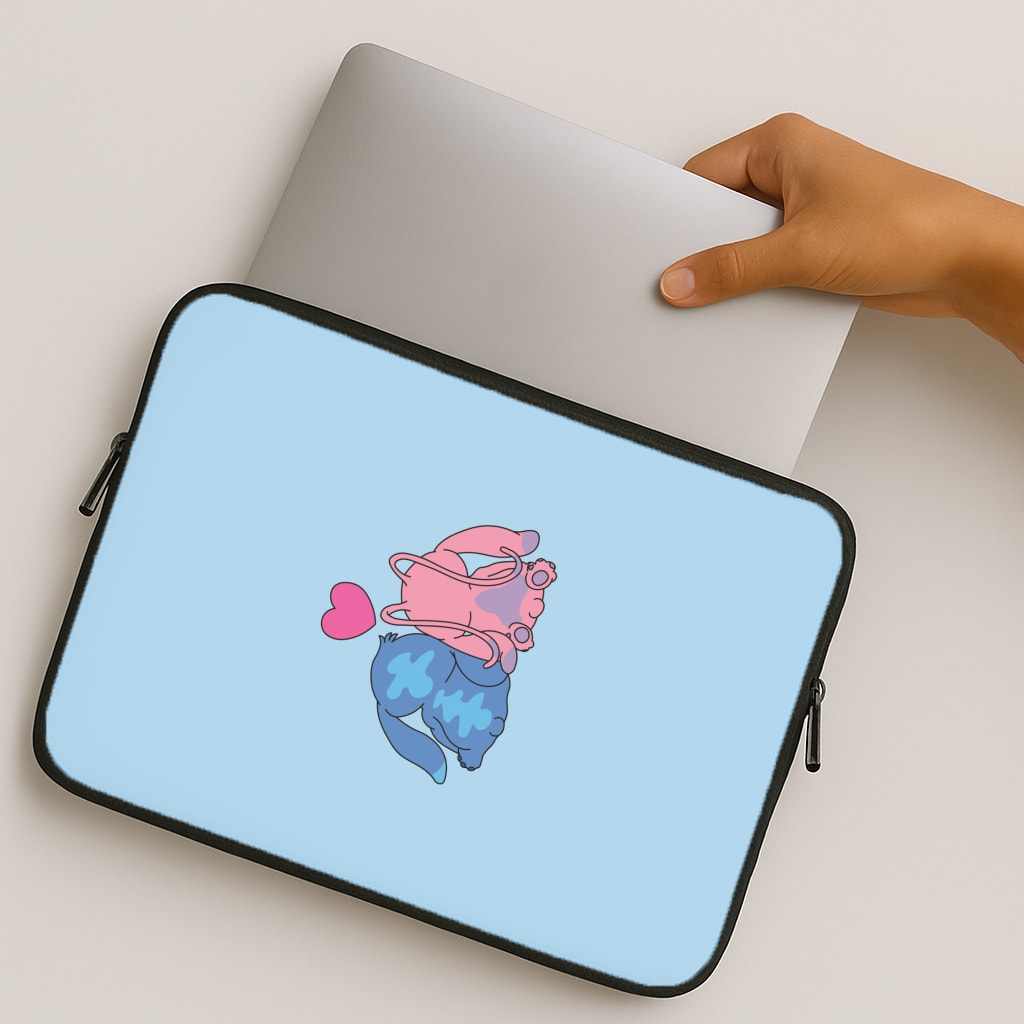 In Love - Pink Alien MacBook Case