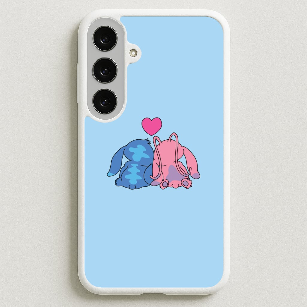 In Love - Pink Alien Phone Case for Galaxy S25FE