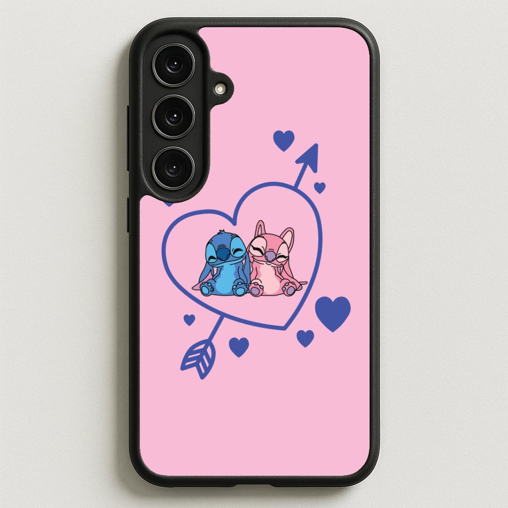 Arrow Heart - Pink Alien Phone Case for Galaxy S25FE