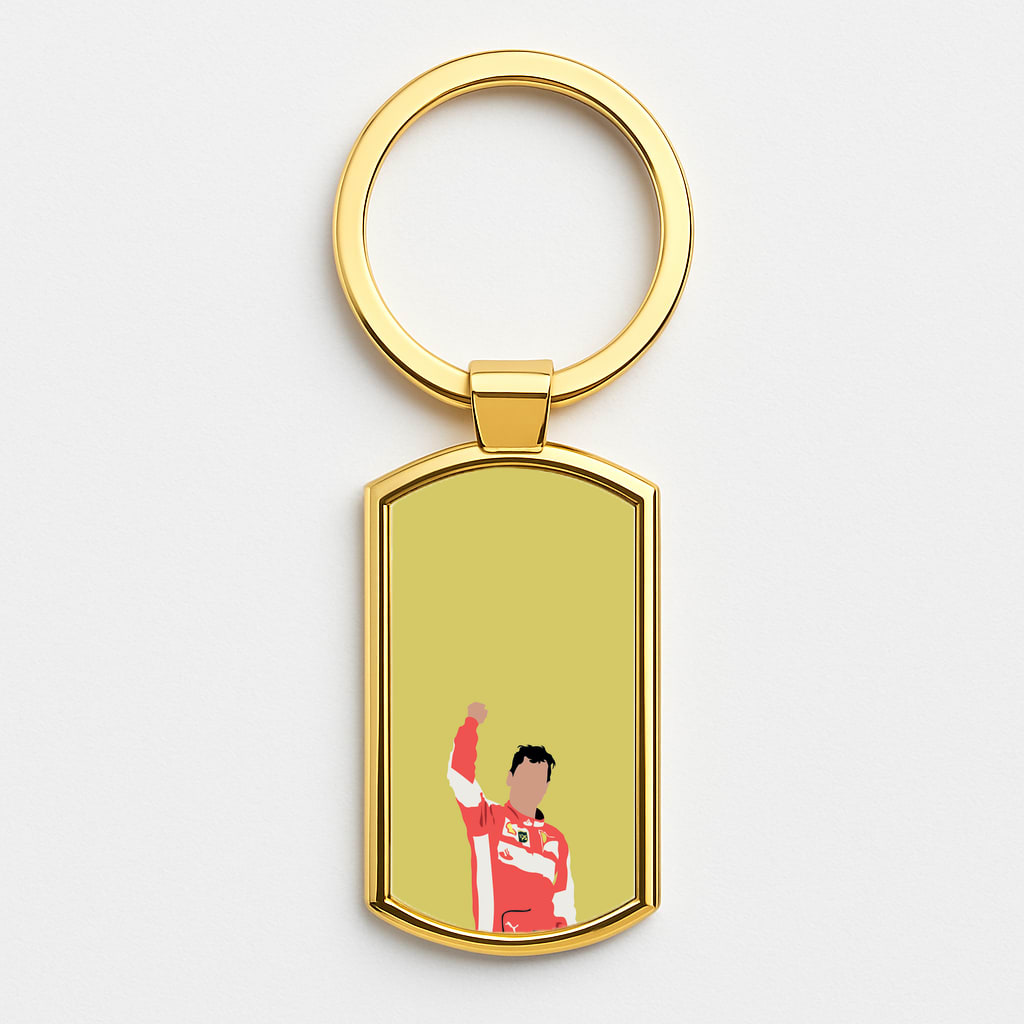 Vettel - F1 Gold Keyring