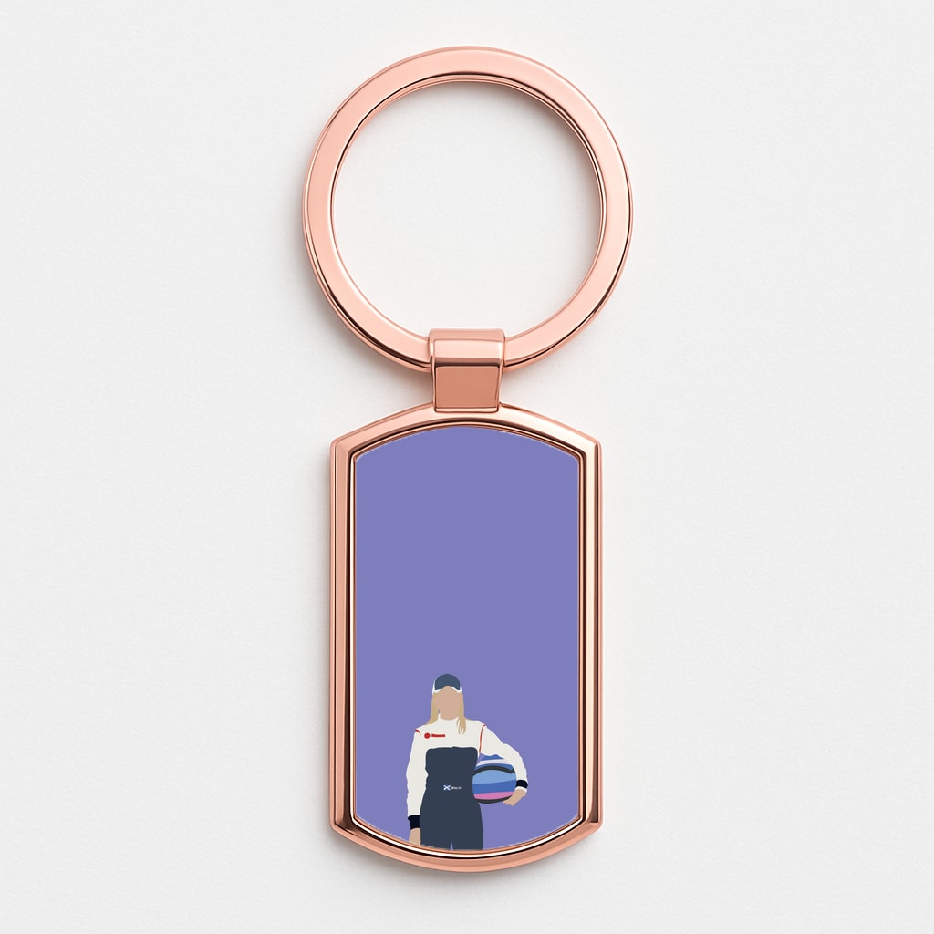 Wolf - F1 Rose Gold Keyring