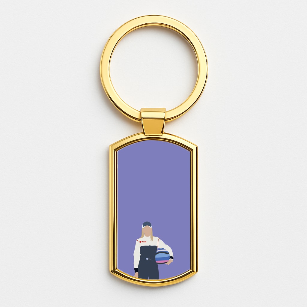 Wolf - F1 Gold Keyring