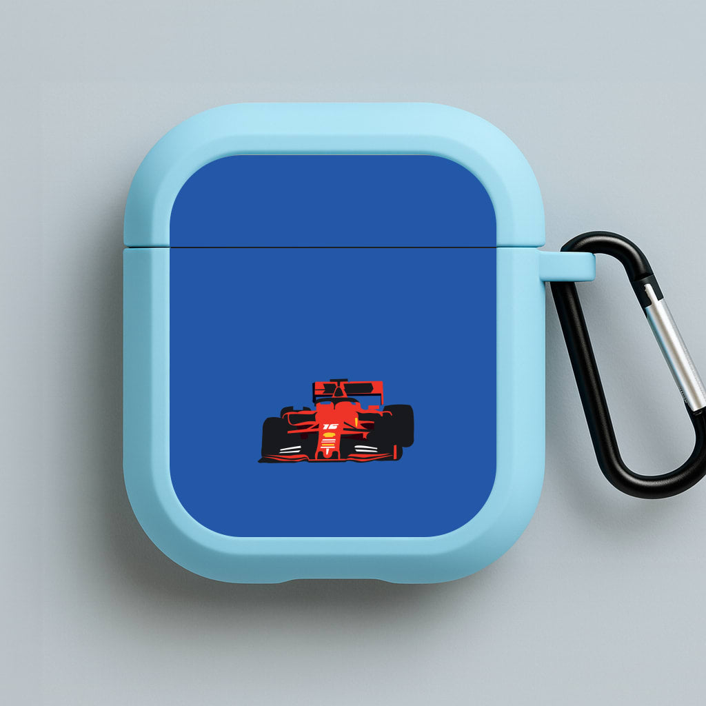 F1 Car Blue AirPods Case