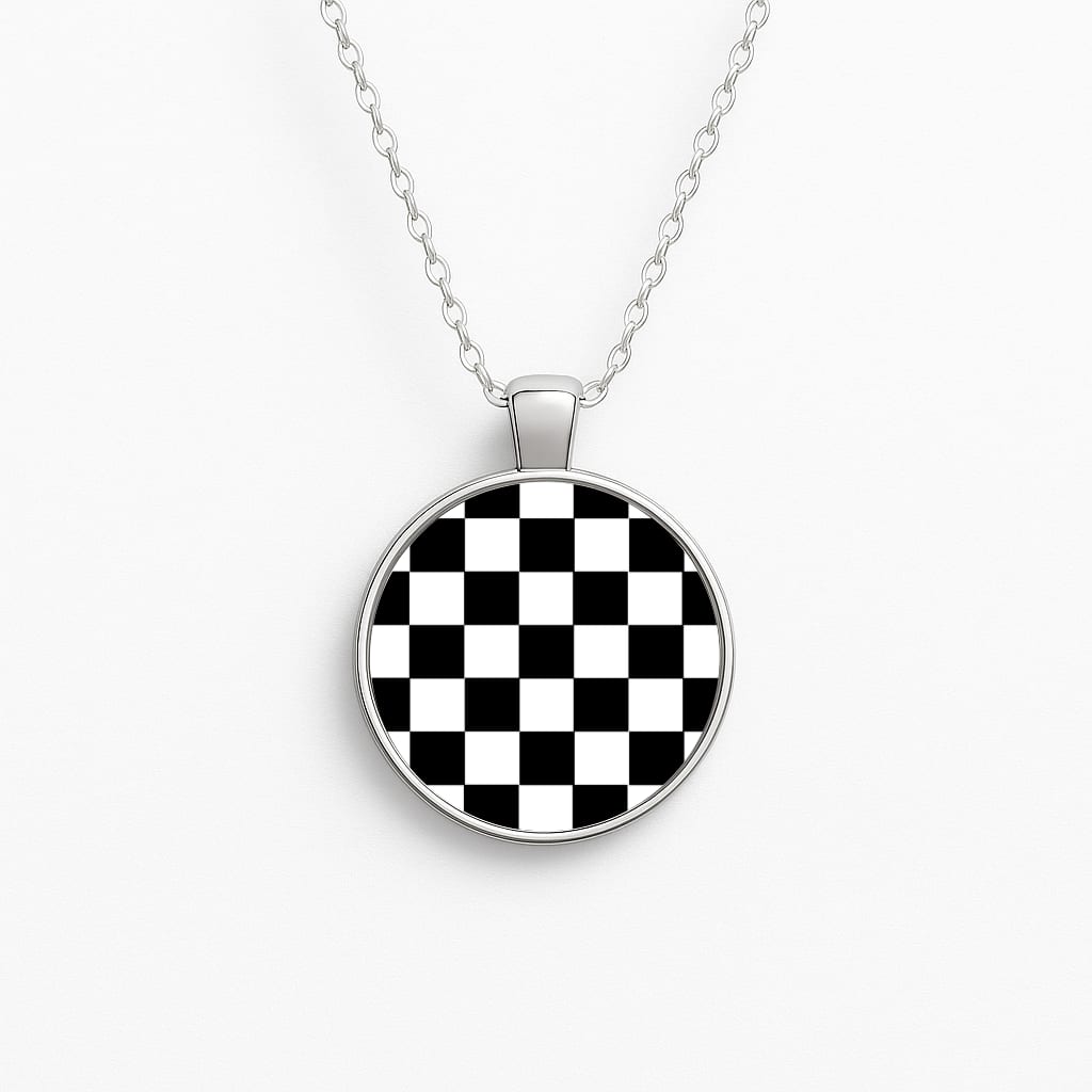 Race Flag - F1 Circle Necklace