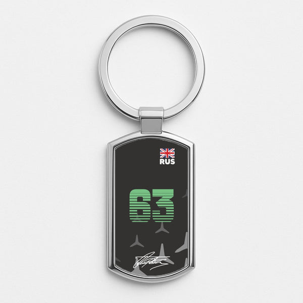 George Russel - F1 Silver Keyring