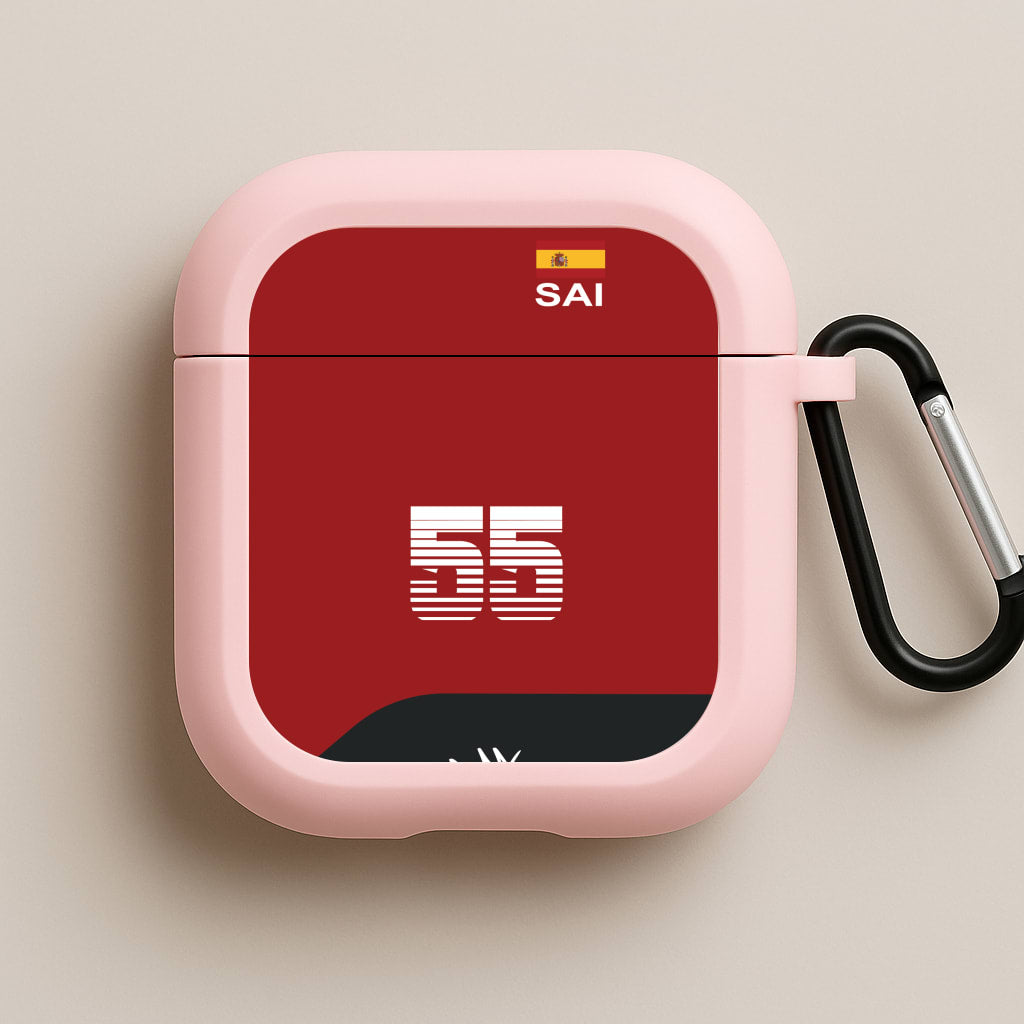 Sainz - F1 Pink AirPods Case
