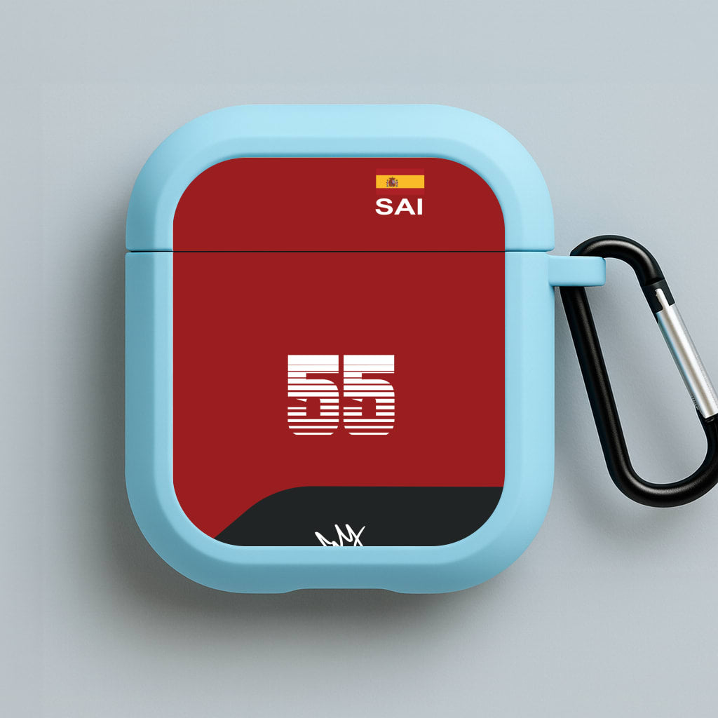 Sainz - F1 Blue AirPods Case