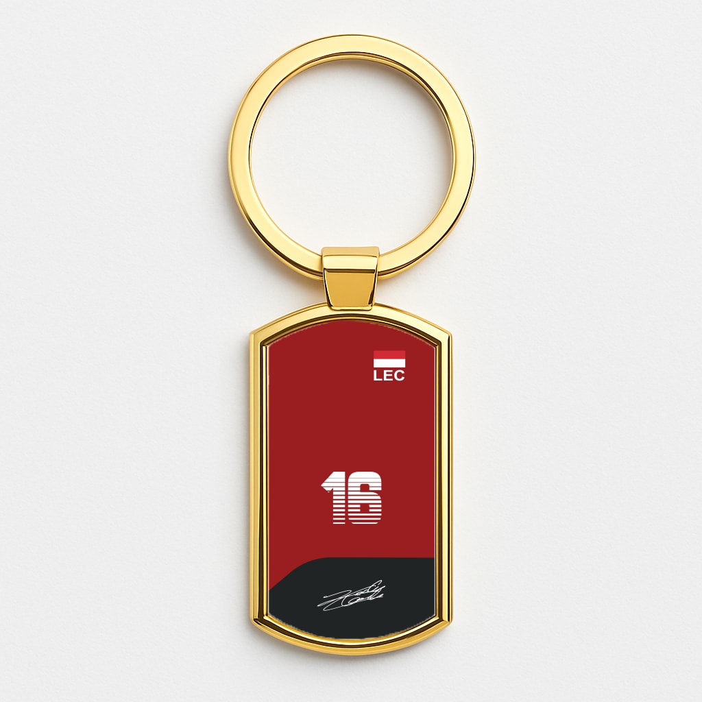 Leclerc - F1 Gold Keyring