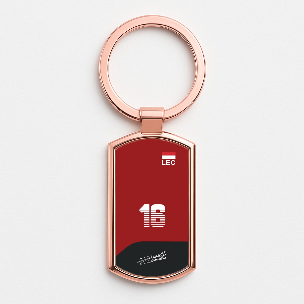 Leclerc - F1 Rose Gold Keyring