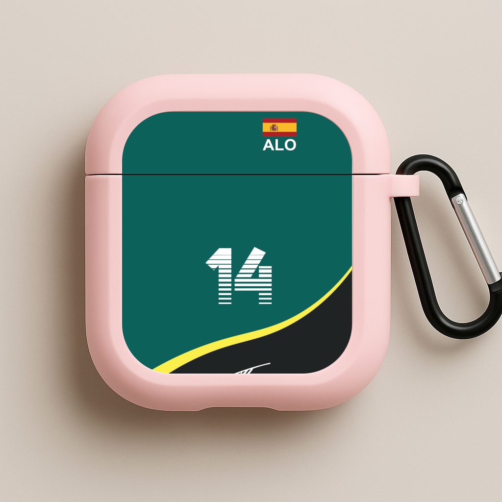 Alonso - F1 Pink AirPods Case