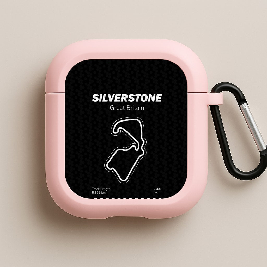 Silverstone Circuit Pink AirPods Case