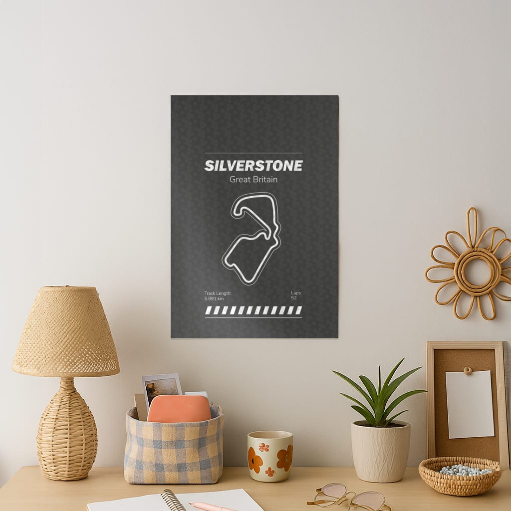 Silverstone Circuit Art Print