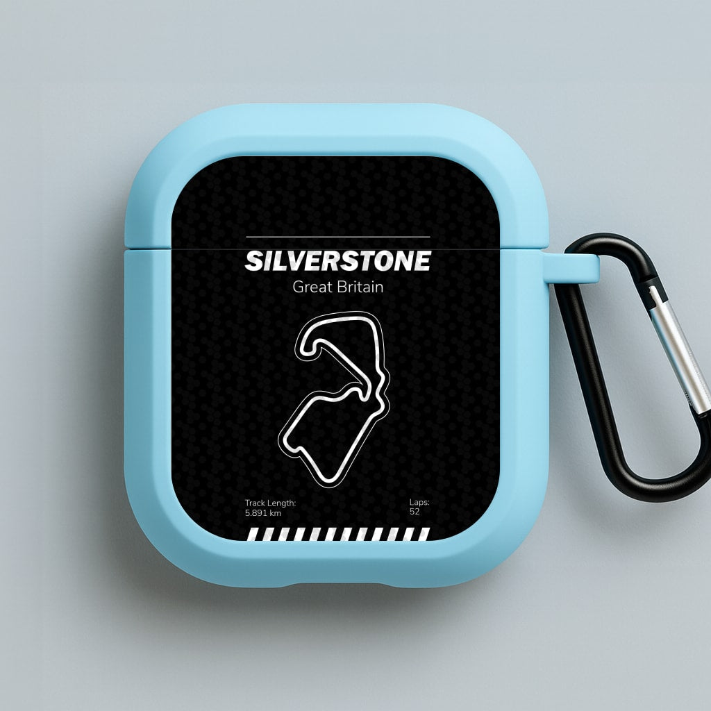 Silverstone Circuit Blue AirPods Case
