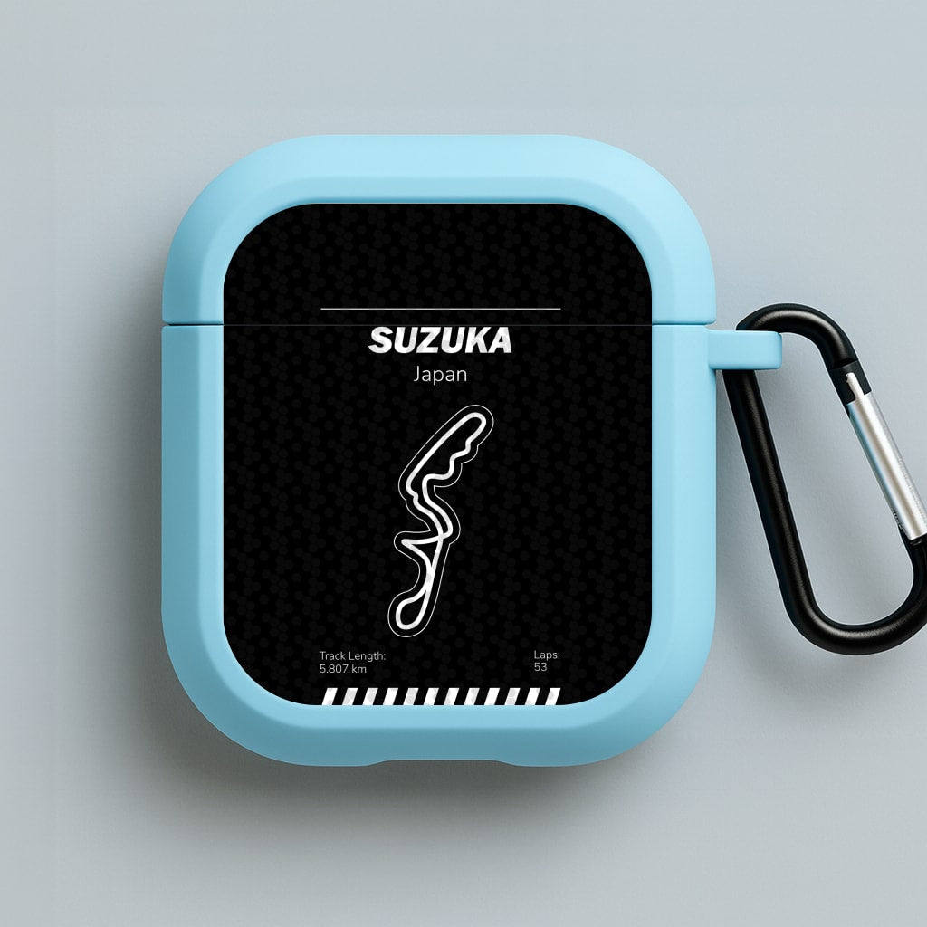 Suzuka Circuit Blue AirPods Case
