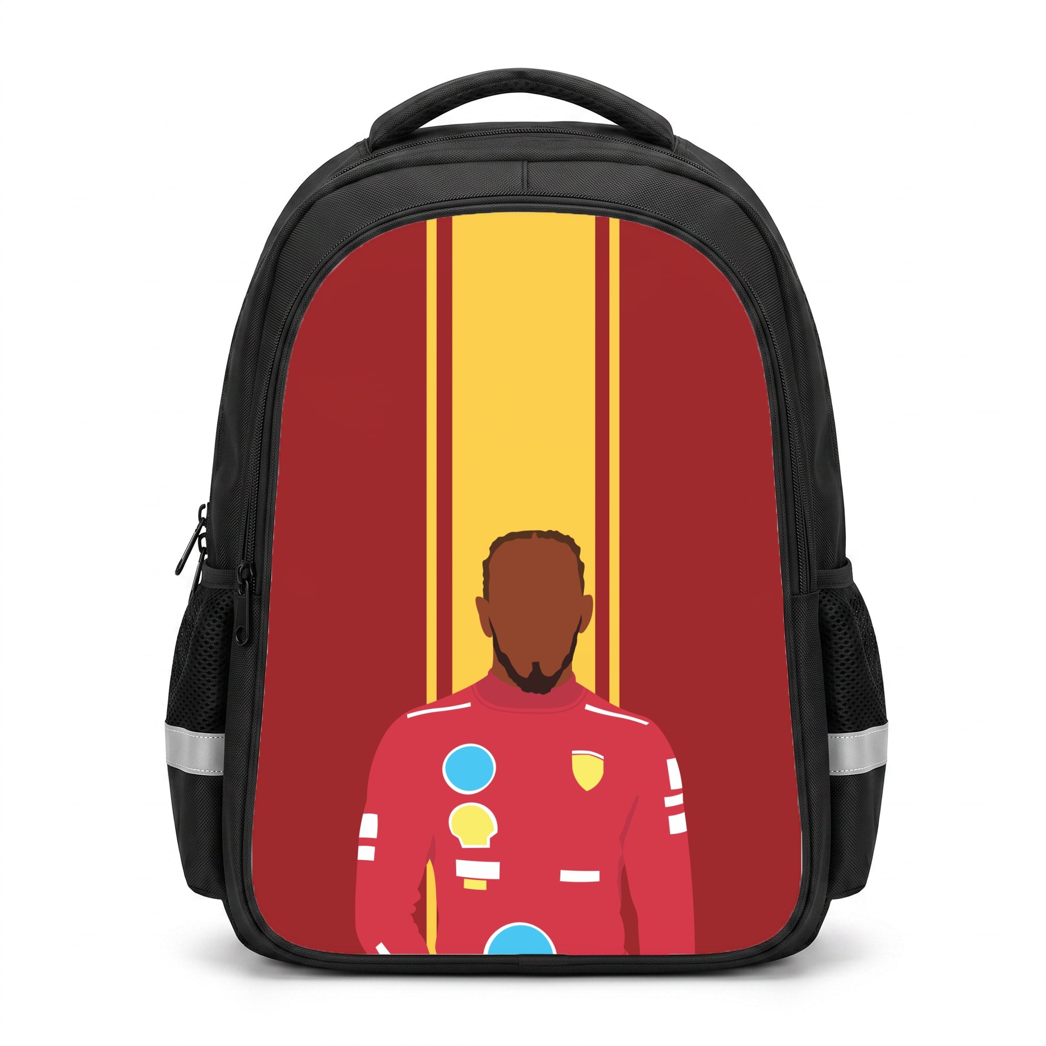 Hamilton In Red Backpack