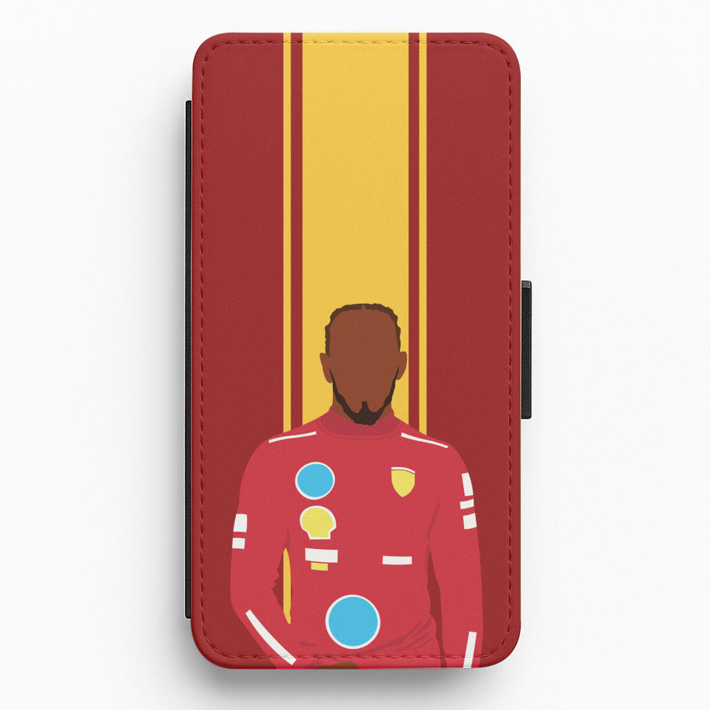 Hamilton In Red Flip / Wallet Phone Case
