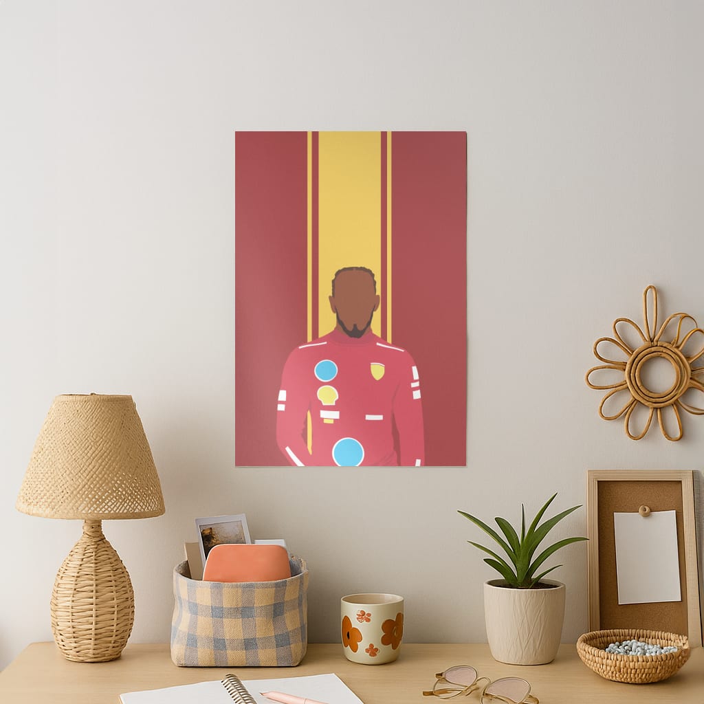 Hamilton In Red Art Print