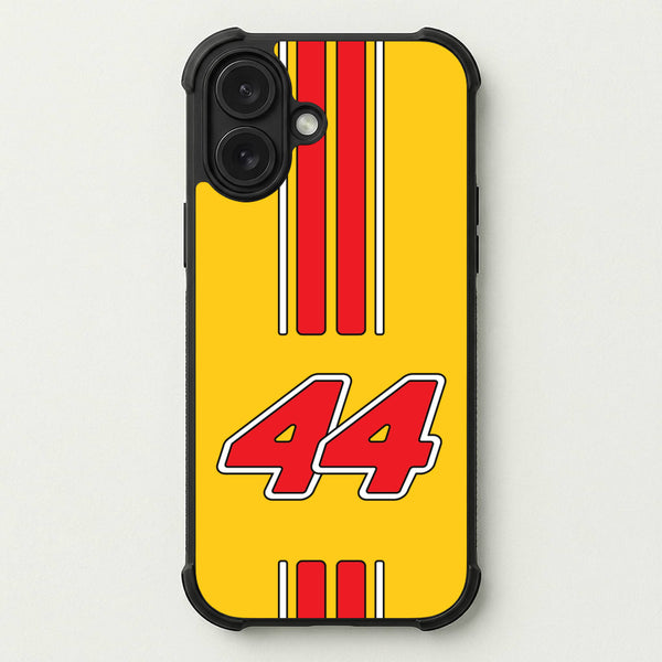 Retro Yellow And Red Hamilton Phone Case — Bumper case
