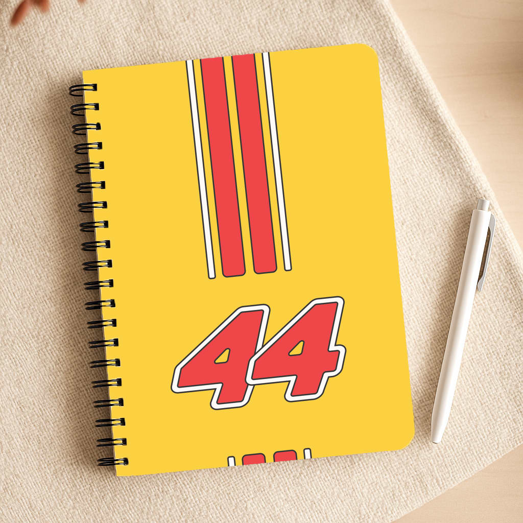 Retro Yellow And Red Hamilton Notepad