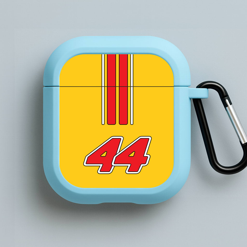 Retro Yellow And Red Hamilton Blue AirPods Case