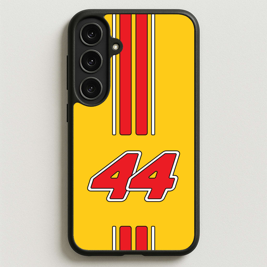 Retro Yellow And Red Hamilton Phone Case for Galaxy S25FE