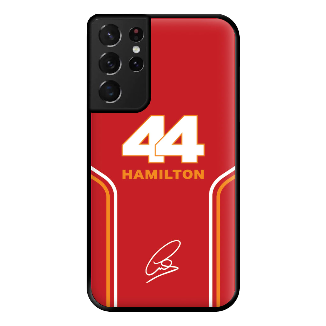 Stripes 44 Hamilton Phone Case for Galaxy S21 Ultra
