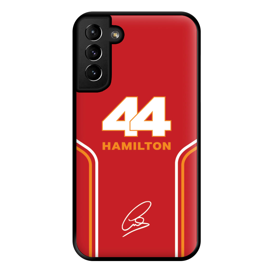 Stripes 44 Hamilton Phone Case for Galaxy S21 Plus
