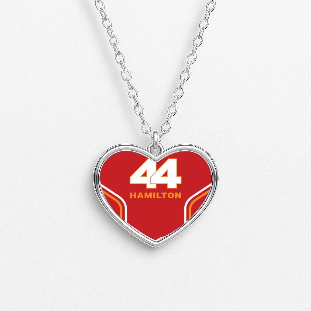 Stripes 44 Hamilton Heart Necklace