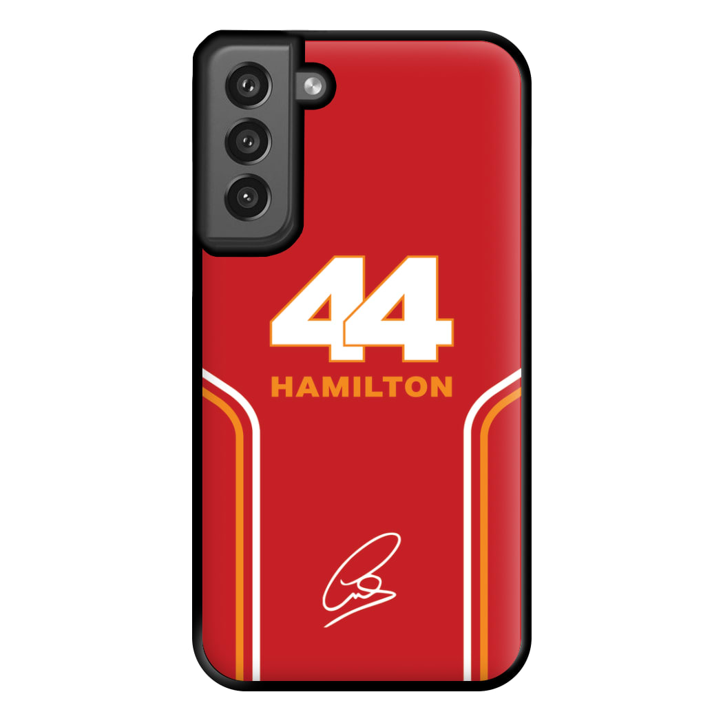 Stripes 44 Hamilton Phone Case for Galaxy S21FE
