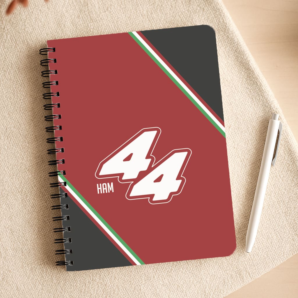 Dark Red Retro 44 Notepad
