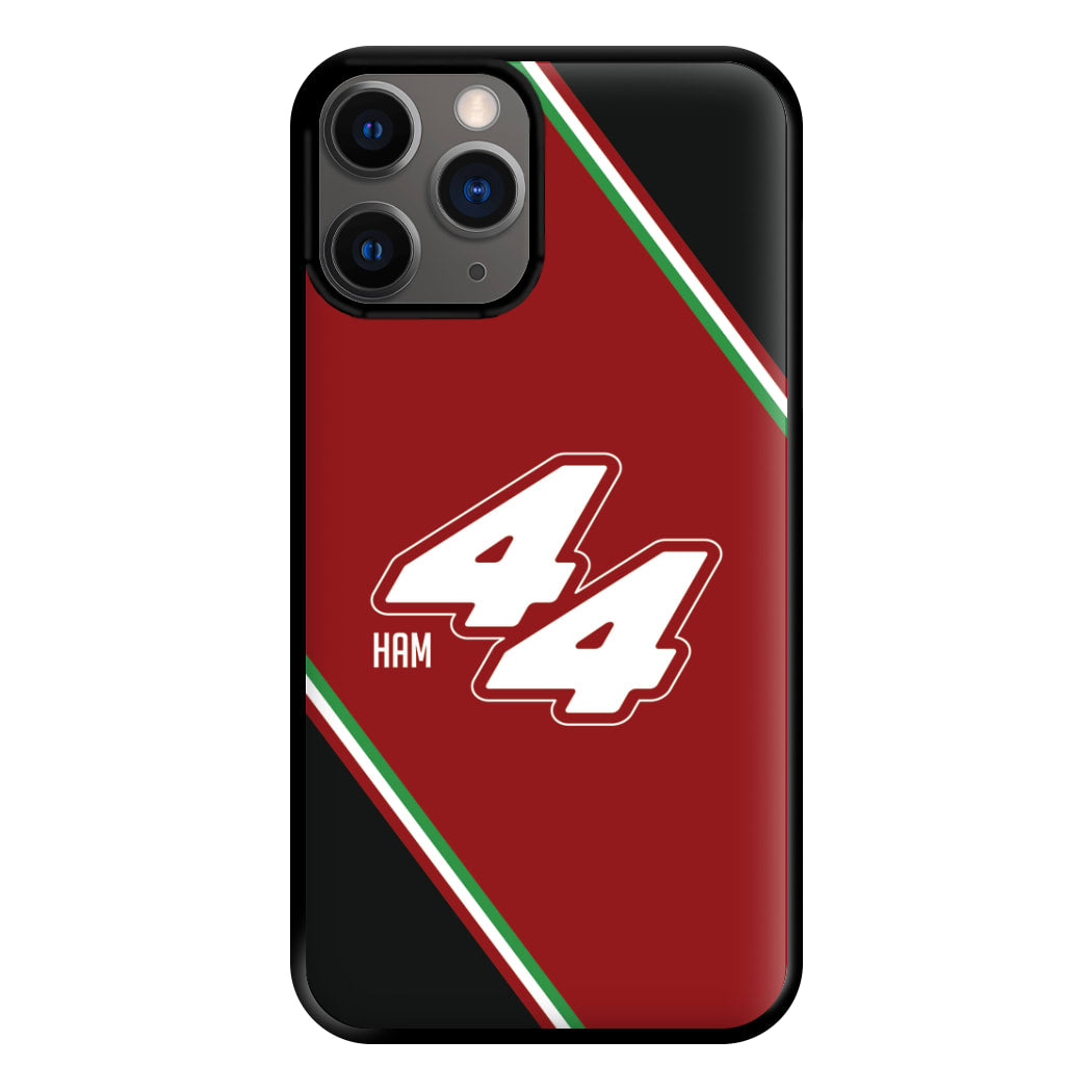Dark Red Retro 44 Phone Case for iPhone 12 Pro Max