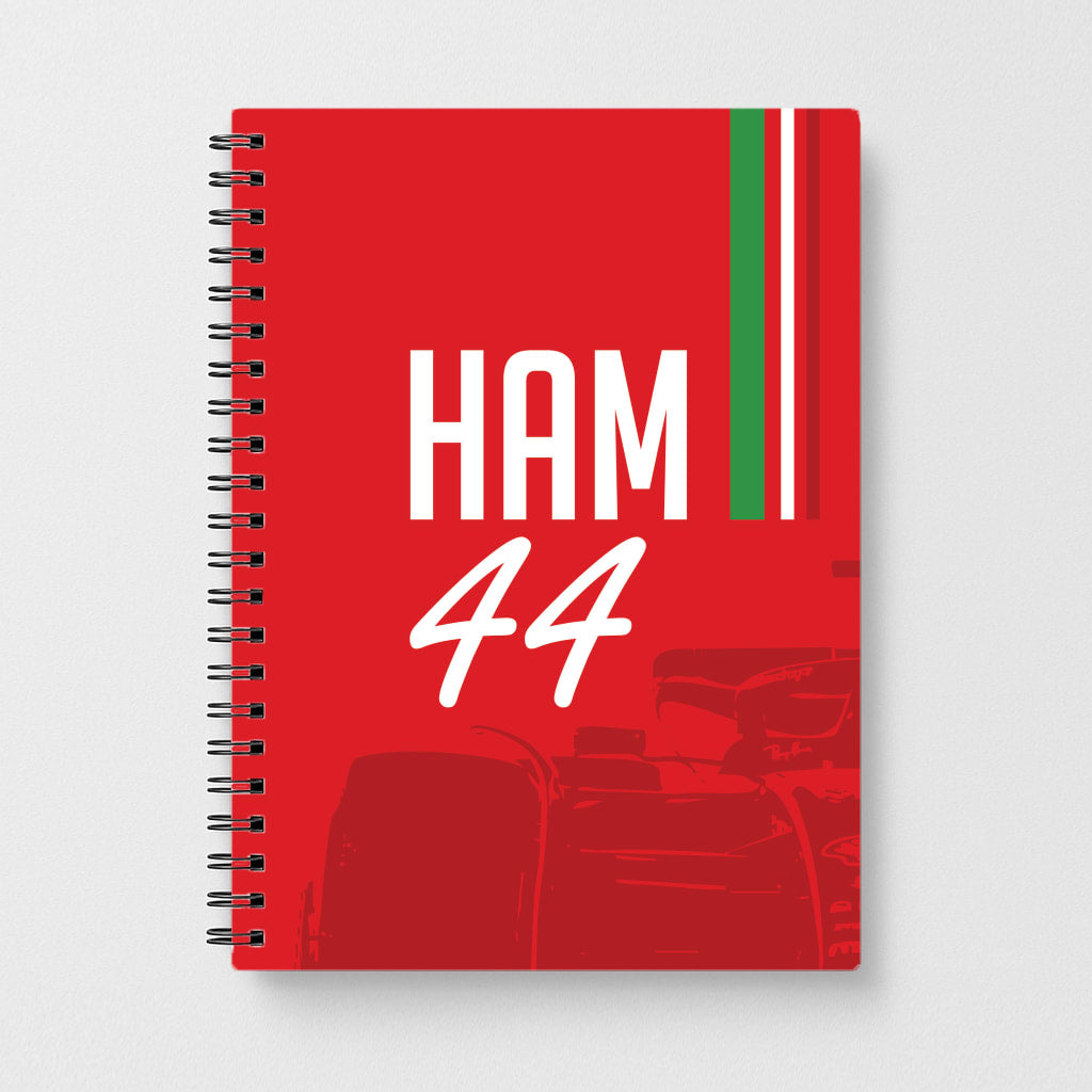 Dark Red Hamilton 44 Notebook