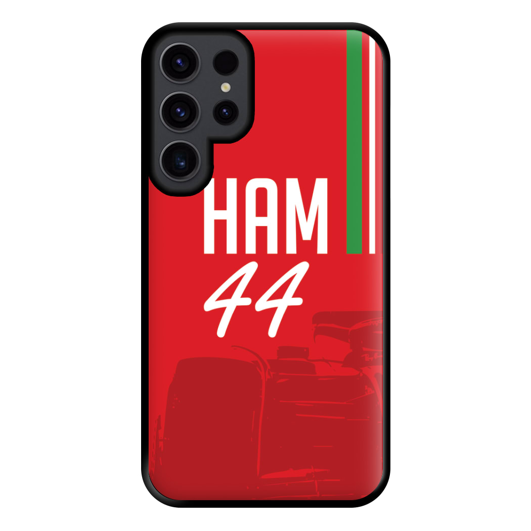 Dark Red Hamilton 44 Phone Case for Galaxy S23 Ultra