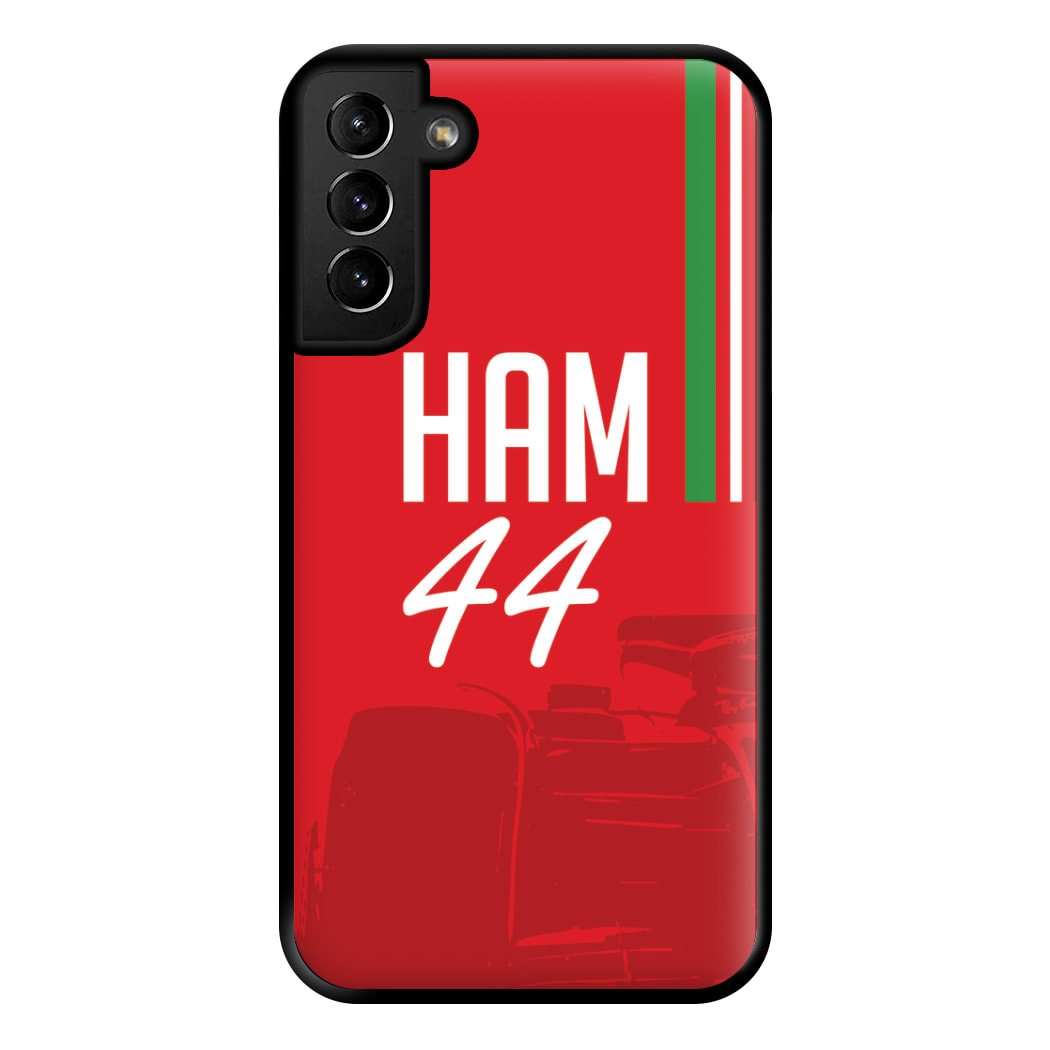 Dark Red Hamilton 44 Phone Case for Galaxy S21 Plus