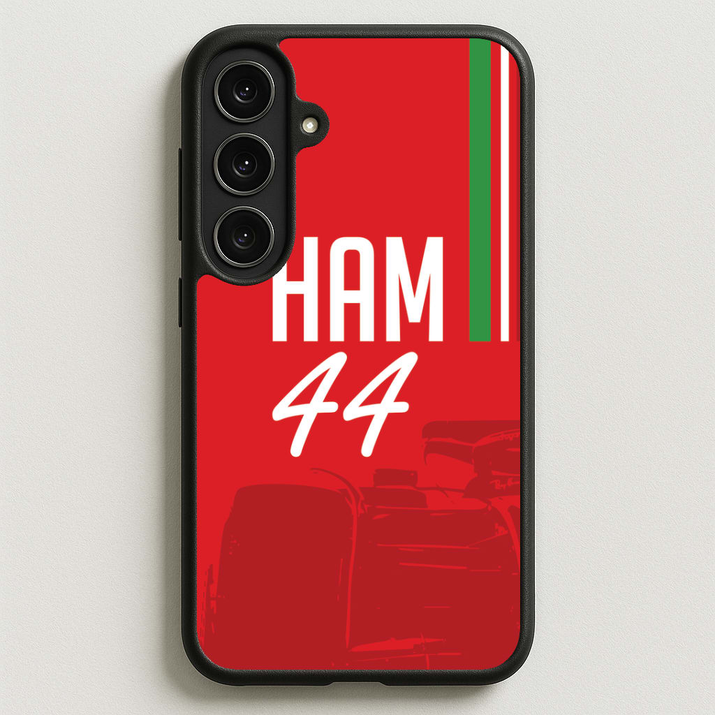 Dark Red Hamilton 44 Phone Case for Galaxy S25FE