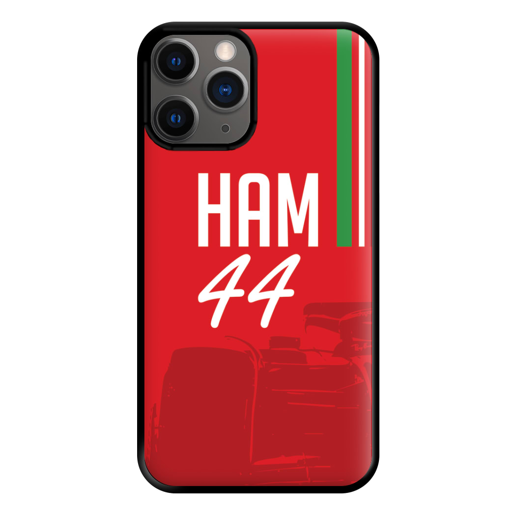 Dark Red Hamilton 44 Phone Case for iPhone 12 Pro Max