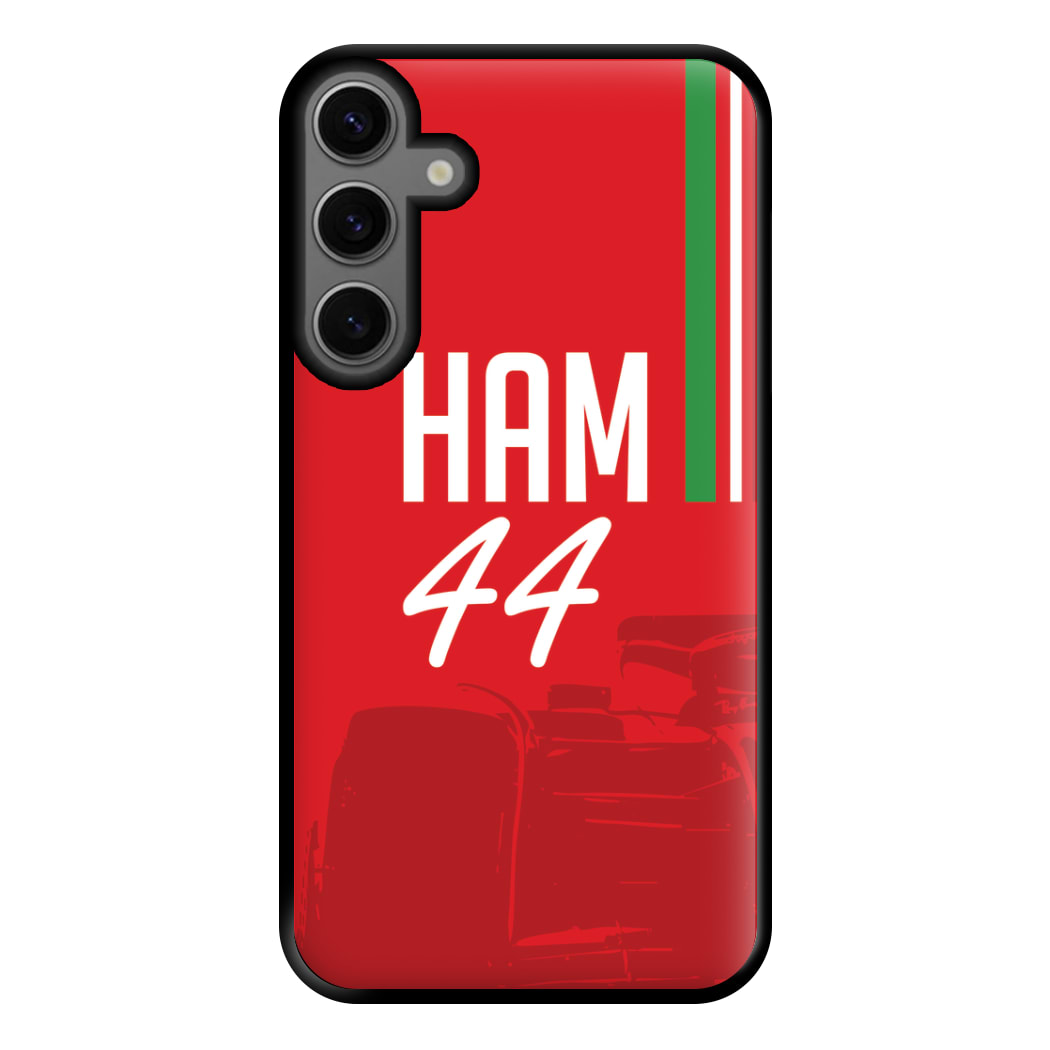 Dark Red Hamilton 44 Phone Case for Galaxy S23FE