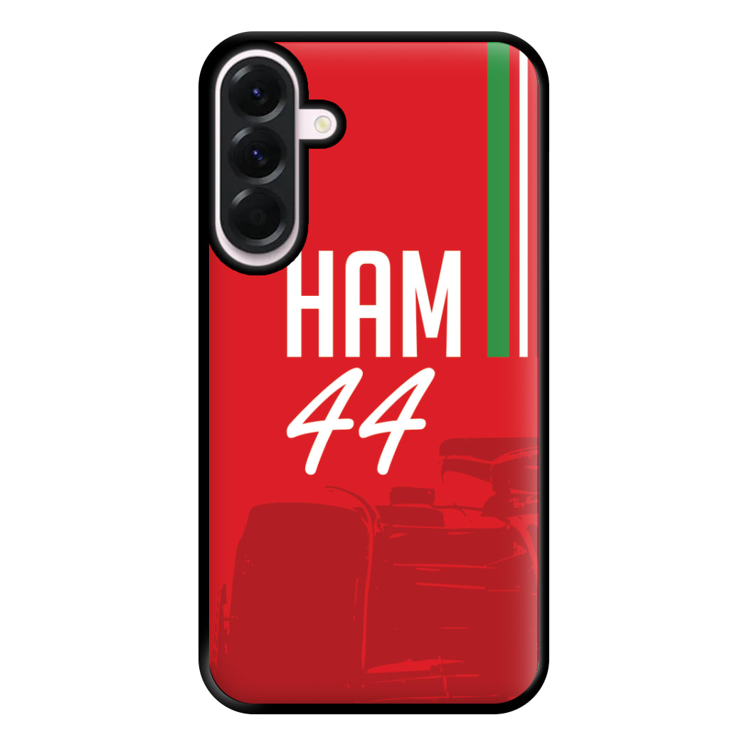 Dark Red Hamilton 44 Phone Case for Galaxy A36