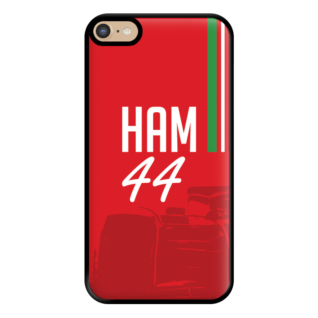 Dark Red Hamilton 44 Phone Case for iPhone 6 Plus / 7 Plus / 8 Plus