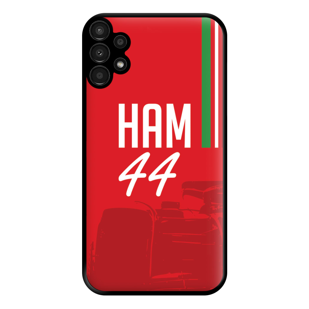 Dark Red Hamilton 44 Phone Case for Galaxy A13