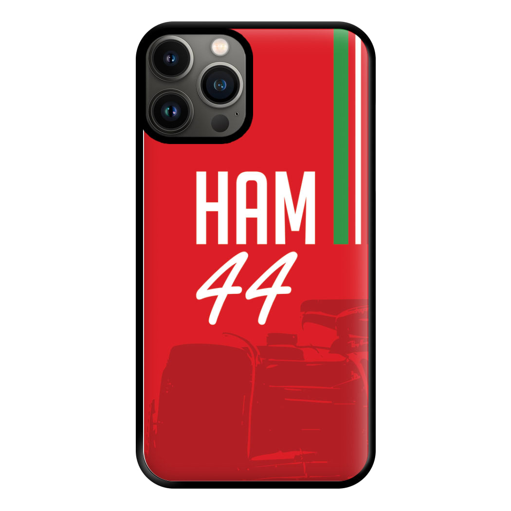 Dark Red Hamilton 44 Phone Case for iPhone 11 Pro Max