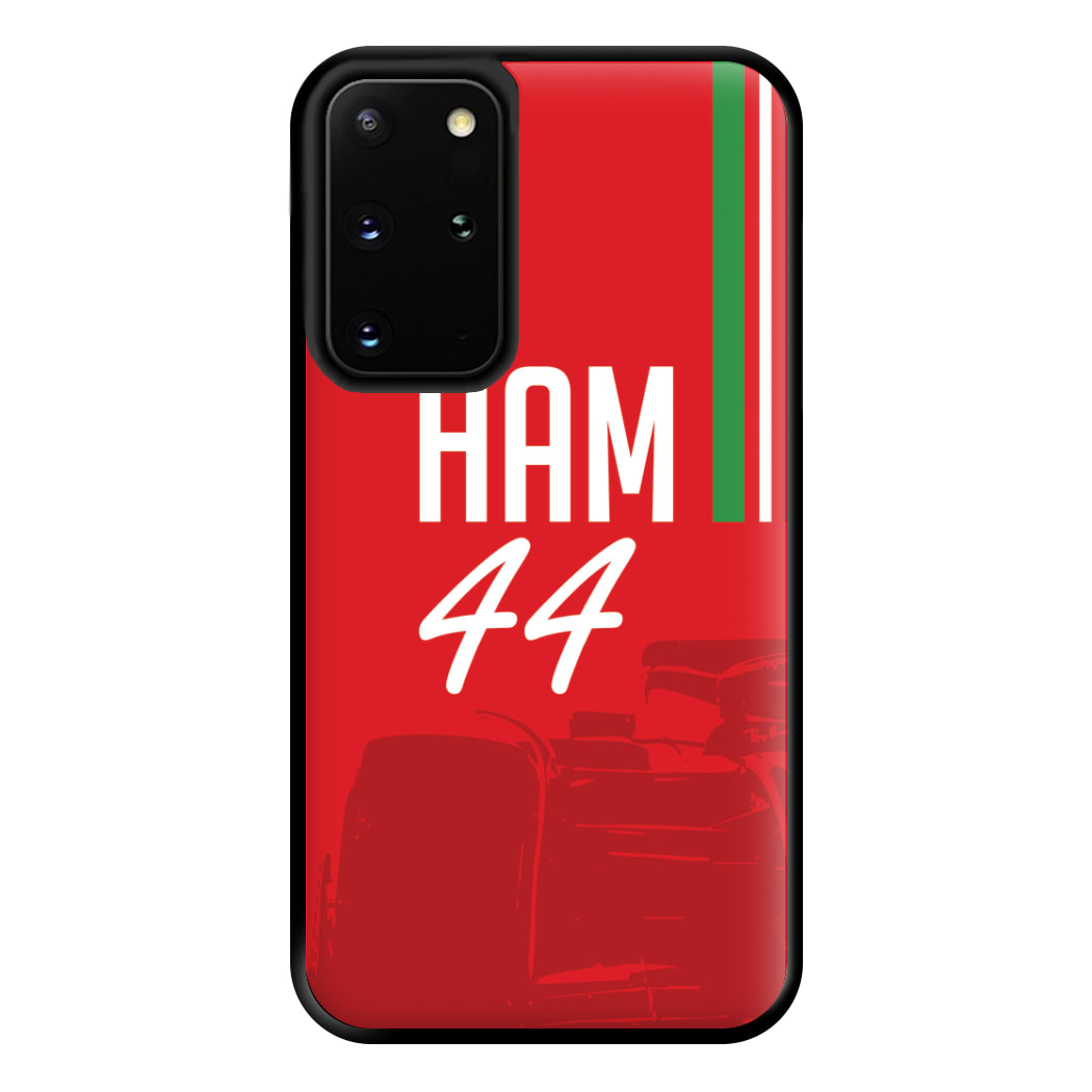 Dark Red Hamilton 44 Phone Case for Galaxy S20 Plus