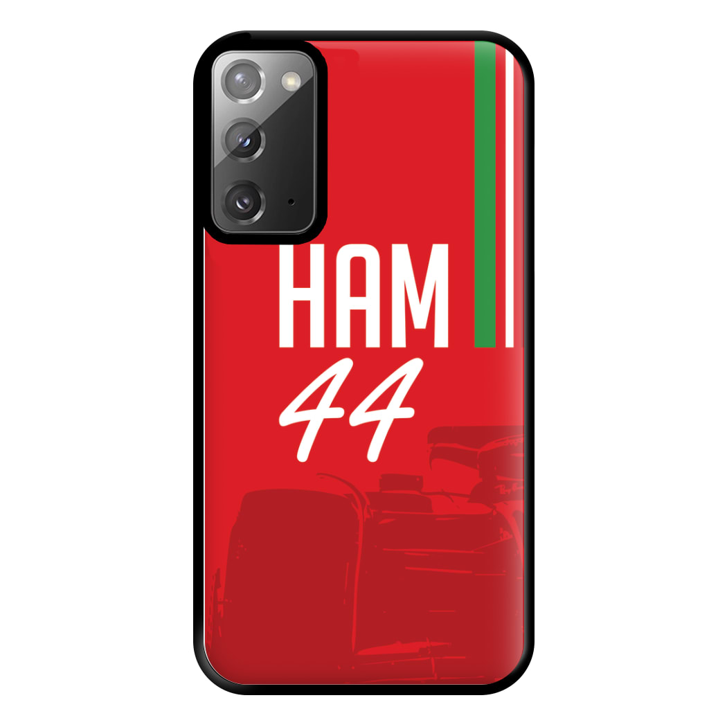 Dark Red Hamilton 44 Phone Case for Galaxy Note 20 Ultra
