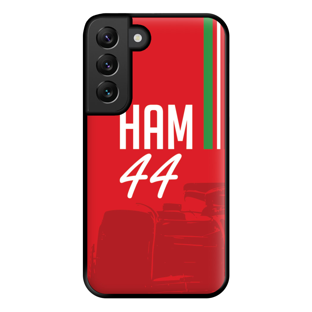 Dark Red Hamilton 44 Phone Case for Galaxy S22 Plus