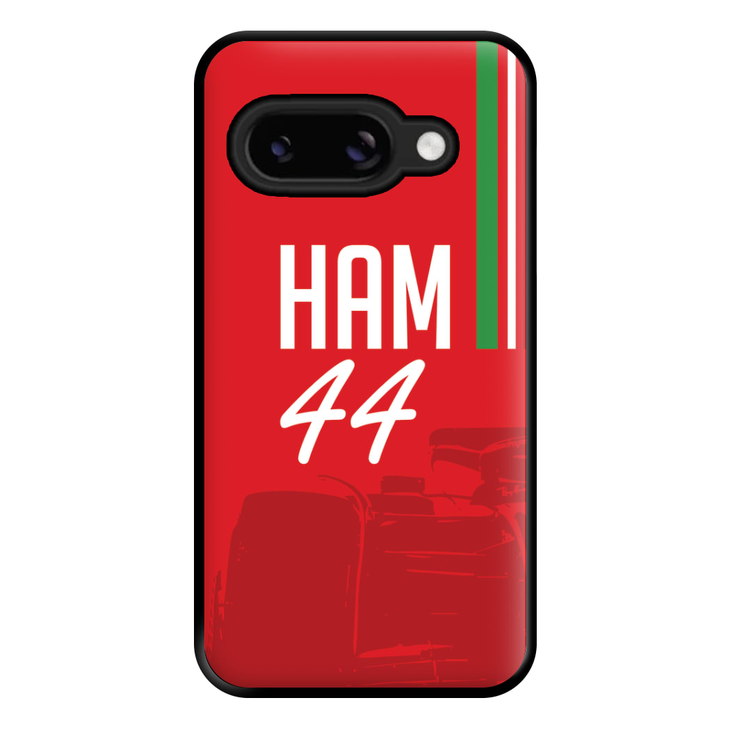 Dark Red Hamilton 44 Phone Case for Google Pixel 8a