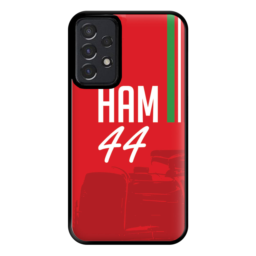 Dark Red Hamilton 44 Phone Case for Galaxy A52 / A52s