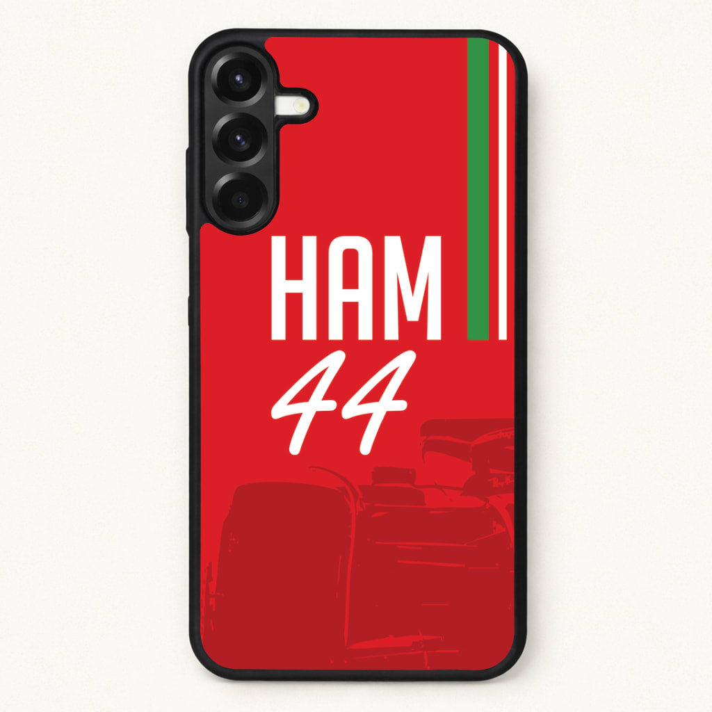 Dark Red Hamilton 44 Phone Case for Galaxy A57
