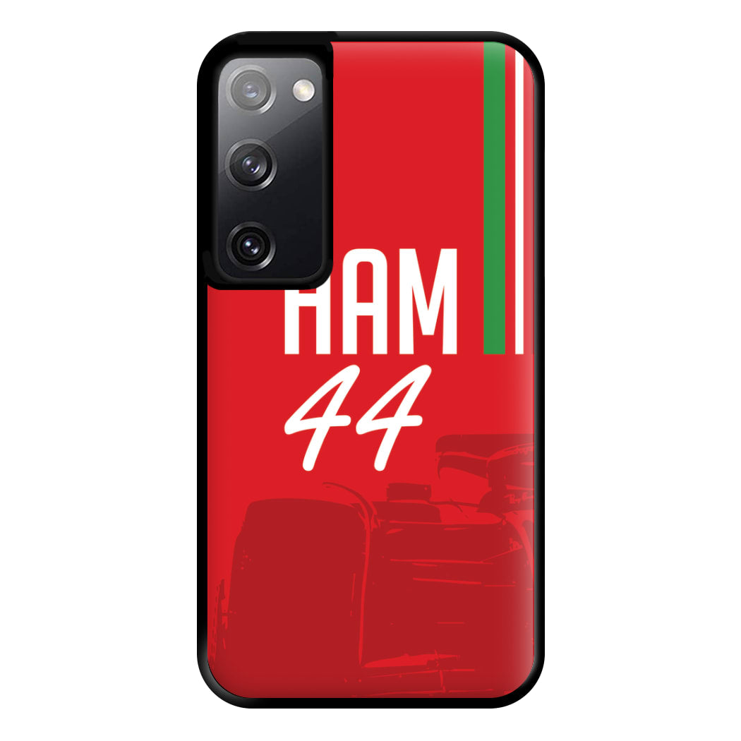 Dark Red Hamilton 44 Phone Case for Galaxy S20