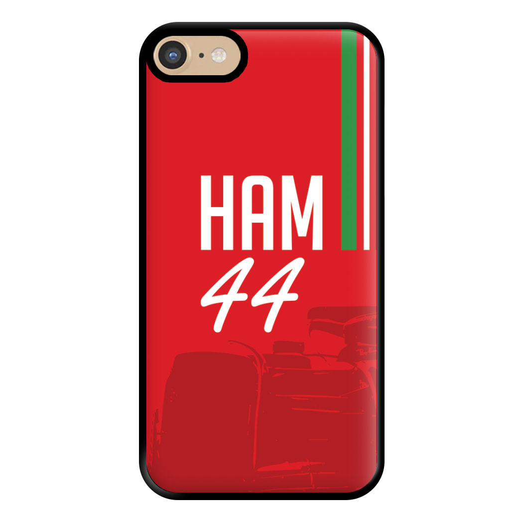 Dark Red Hamilton 44 Phone Case for iPhone 6 / 7 / 8 / SE