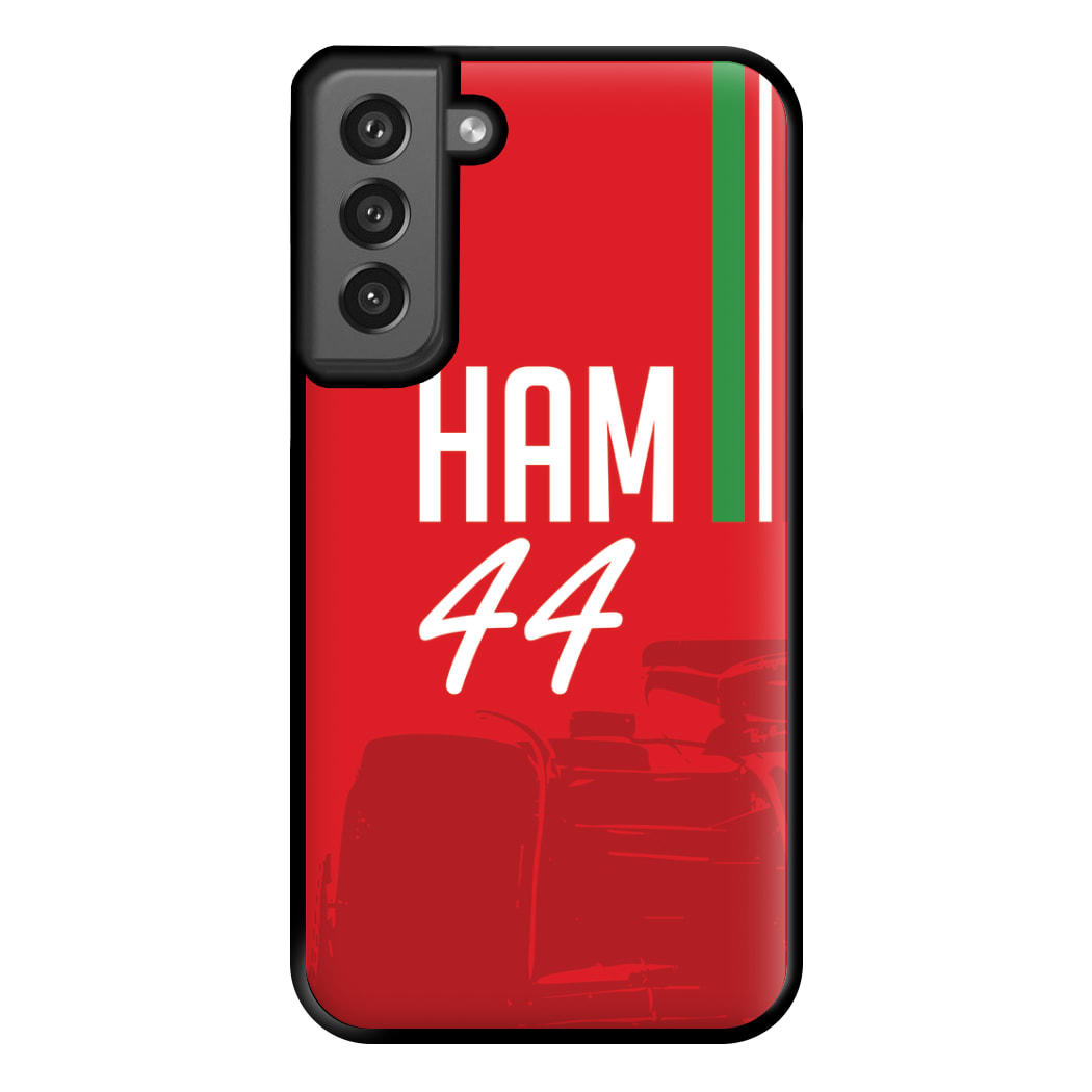 Dark Red Hamilton 44 Phone Case for Galaxy S21FE